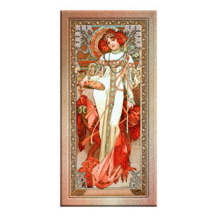 L'Automne av Alphonse Mucha Fototryck