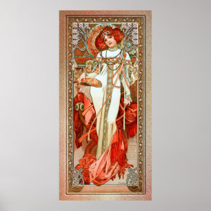 L'Automne av Alphonse Mucha Poster