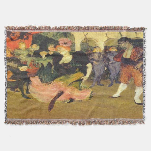 Lautrec Throw Blanket - Berömd Art - Gåvor Filt (Framsidan)