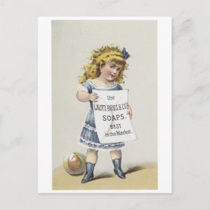 Lautz Bros Soaps - Little Blonde Girl Vykort
