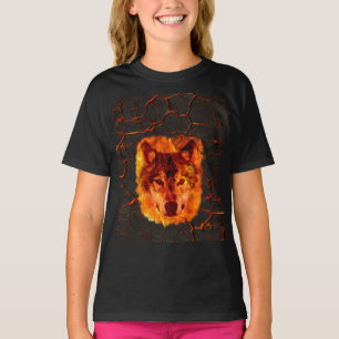 Lava avfyrar vargen t shirt