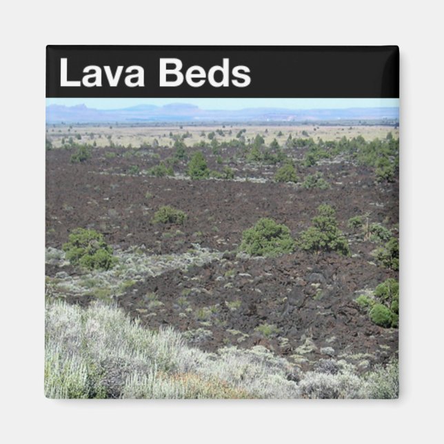 Lava Beds nationalmonument Magnet (Framsidan)