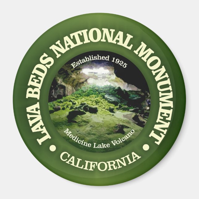 Lava Beds (NM) Magnet (Framsidan)