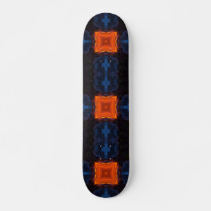 Lava black charcol abstrakt art skateboard