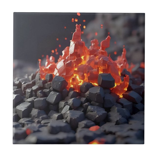 Lava-block Kakelplatta (Framsidan)