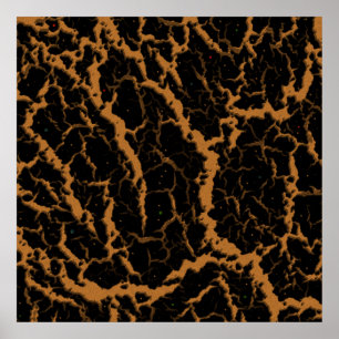 Lava - brons - Bronze Poster