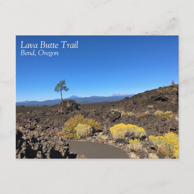 Lava Butte Trail, Oregon Vykort (Framsida)