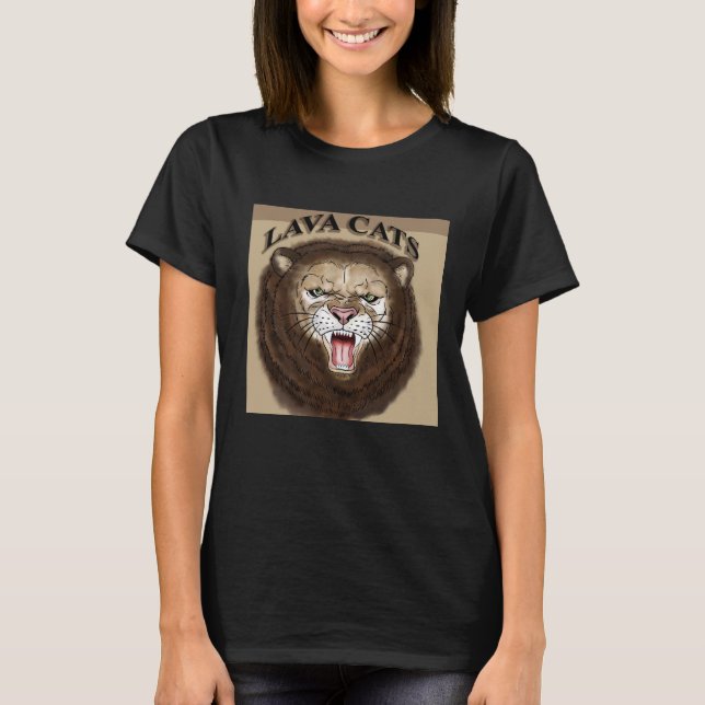 Lava Cat Logotyp Shirt Tee (Framsida)