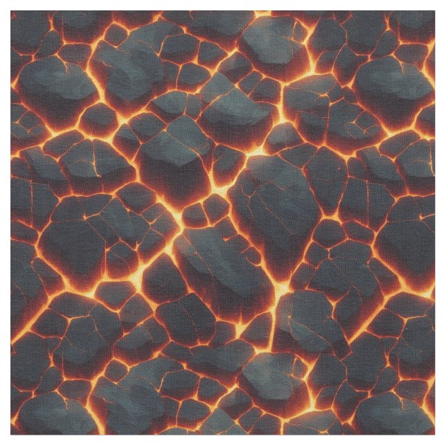 Lava Cracks Tyg (Närbild)