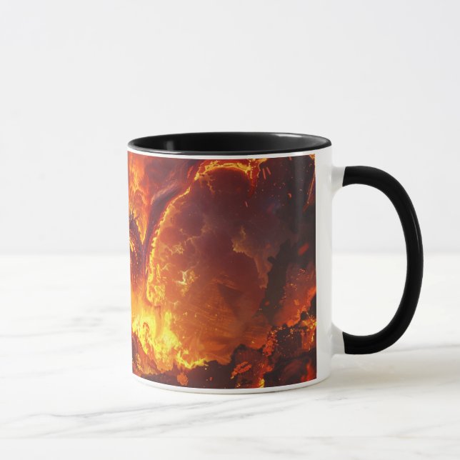 Lava Dragon 11oz Ceramic Mug Mugg (Höger)