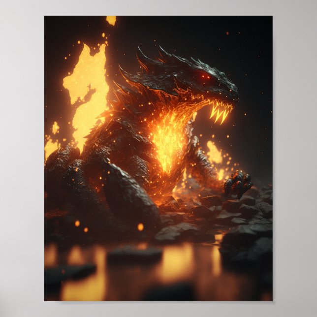 Lava Dragon Poster (Framsidan)