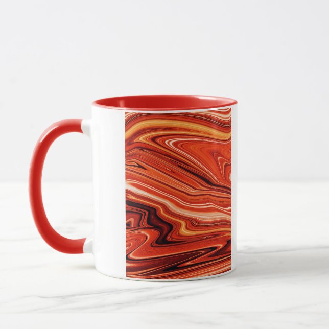 Lava-färgsnurrare Mugg (Vänster)