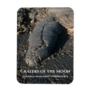 Lava Flow, Pahoehoe Toe, Craters of the Måne Magnet