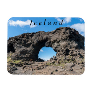 Lava-fönster vid Dimmuborgir, Myvatn area - Island Magnet
