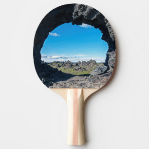 Lava-fönster vid Dimmuborgir, Myvatn area - Island Pingisracket