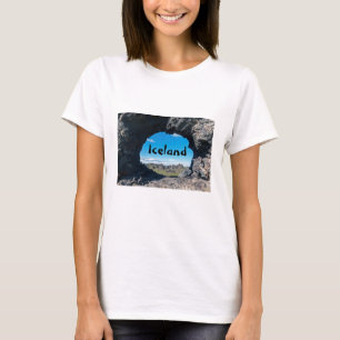 Lava-fönster vid Dimmuborgir, Myvatn area - Island T Shirt