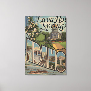 Lava Hot Springs, Idaho - stora brevplatser Canvastryck