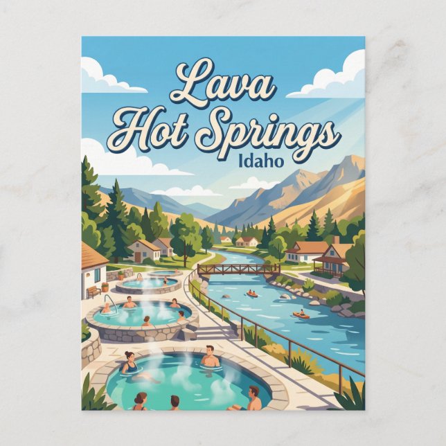 Lava Hot Springs Idaho Vykort (Framsida)
