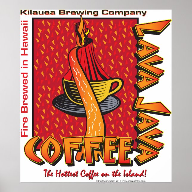 Lava Java Hawaiian Coffee Poster (Framsidan)