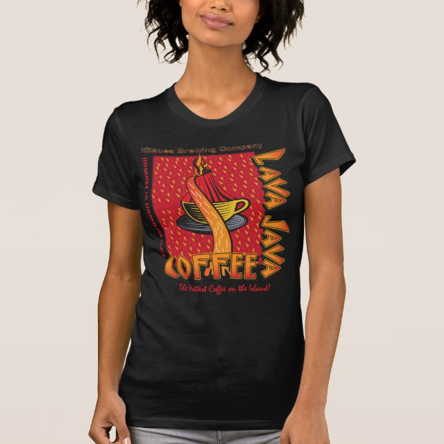 Lava Java Hawaiian Coffee Tee Shirt (Framsida)