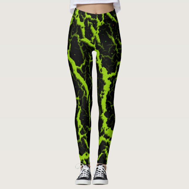 Lava - kalk i krackat utrymme leggings (Framsida)