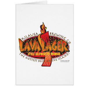 LAVA-LAGER-Brewing Company Hälsningskort