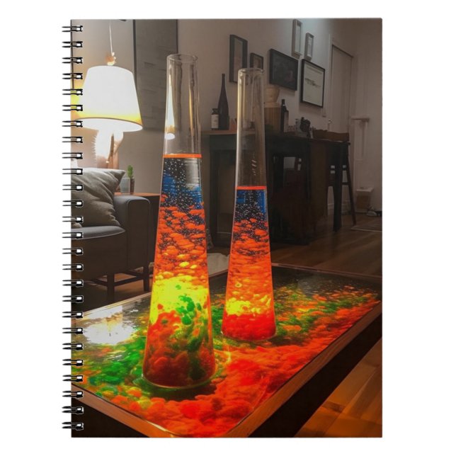 Lava Lamp Art Anteckningsbok (Framsidan)