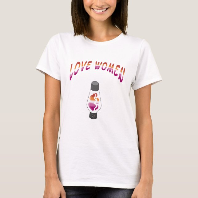 Lava-lampa (Lesbisk) T Shirt (Framsida)
