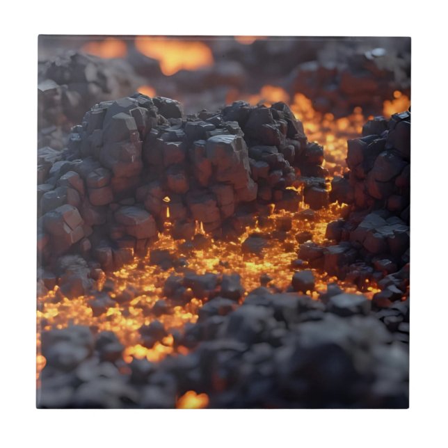 Lava Land Kakelplatta (Framsidan)