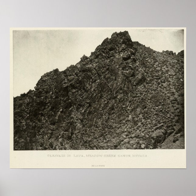 Lava, Meadow Bäck Canyon, Nevada Poster (Framsidan)