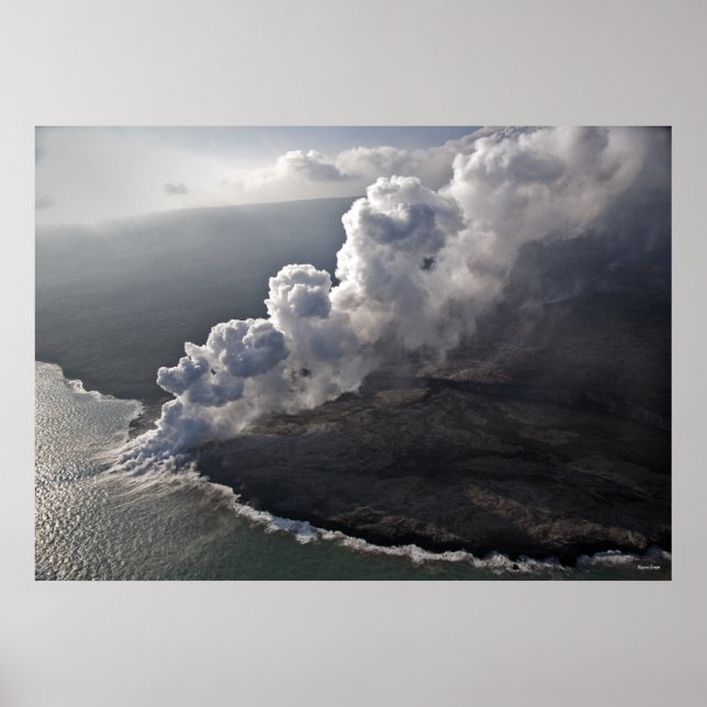 Lava Meets Sea - Hawaii Poster (Framsidan)