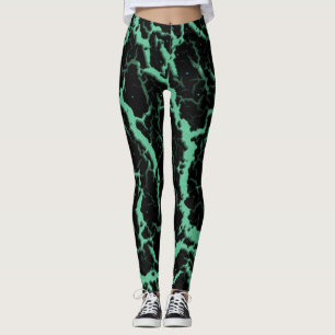Lava - Mint - krackat blanksteg Leggings