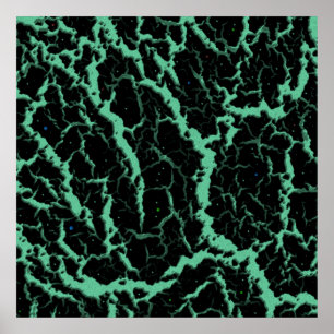 Lava - Mint - krackat blanksteg Poster