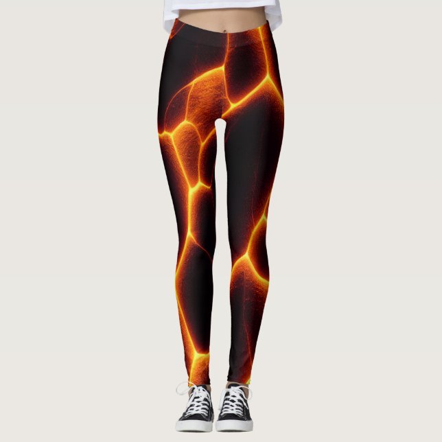 Lava Mönster Leggings (Framsida)