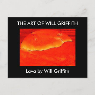 LAVA PAINTING POSTCARD VYKORT