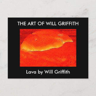 LAVA PAINTING POSTCARD VYKORT