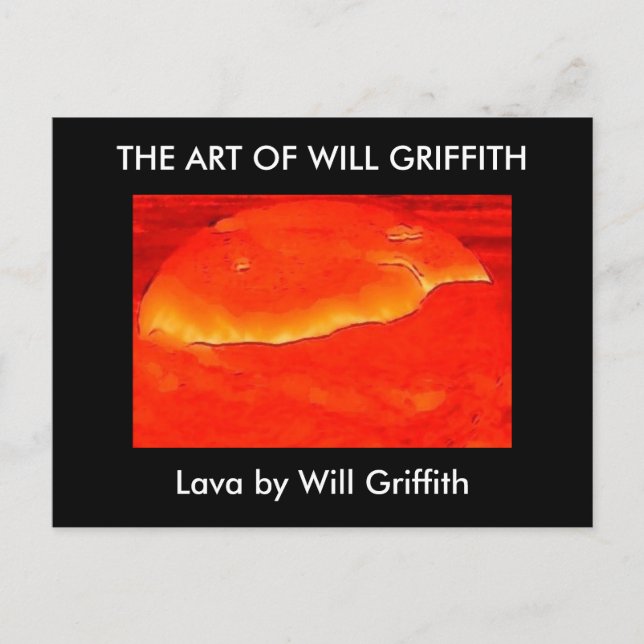 LAVA PAINTING POSTCARD VYKORT (Framsida)