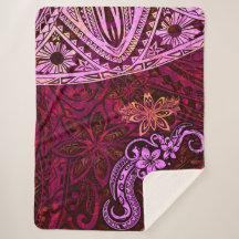 Lava Red Splash of Tie Dye Samoan tribal dress 553