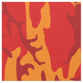 Lava röda Camo Tyg