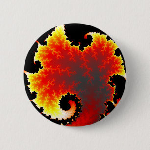 Lava Sea - Fractal Button Knapp