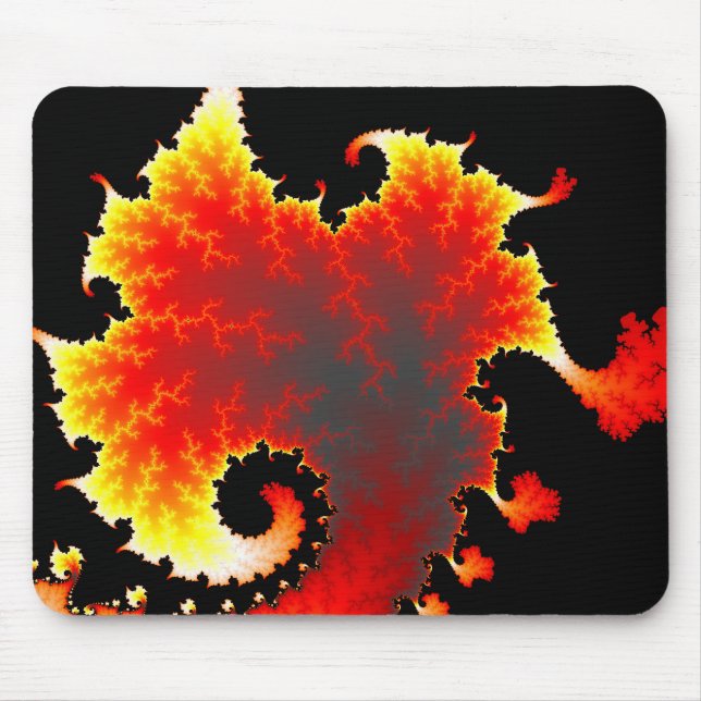 Lava Sea - Fractal Mousepad Musmatta (Framsidan)