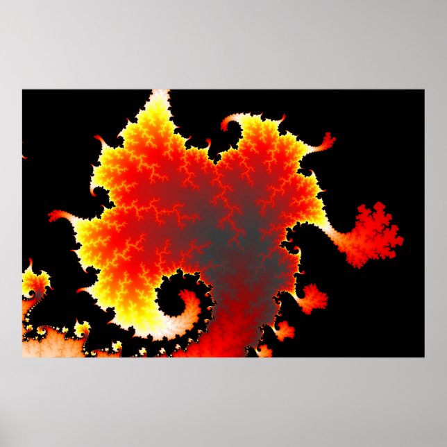 Lava Sea - Fractal Poster (Framsidan)