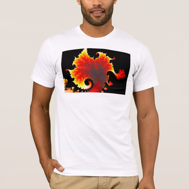 Lava Sea - Fractal T-shirt (Framsida)