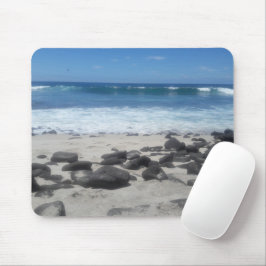 Lava Sten Beach Ocean Vågar Mouse Pad Musmatta