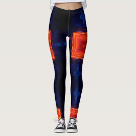 Lava sten, modern geometrisk abstrakt leggings