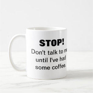 Lava Stop Photo Prata inte med mig Coffee Mugg