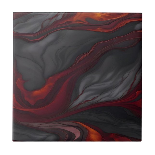 Lava Veins Marble Kakelplatta (Framsidan)