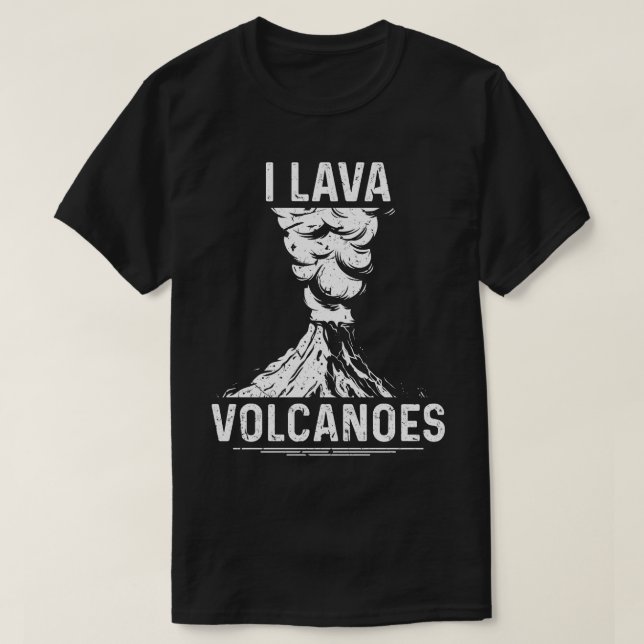 Lava Vulkaners Geolog Rockhound T Shirt (Design framsida)