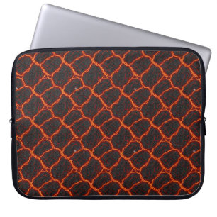 Lavaflöde Sömlöst Mönster Laptop Fodral