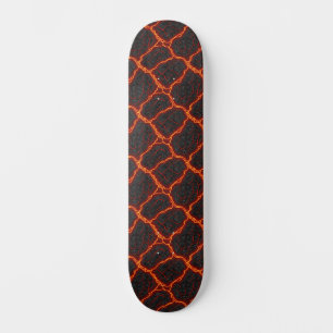 Lavaflöde Sömlöst Mönster Mini Skateboard Bräda 18,5 Cm